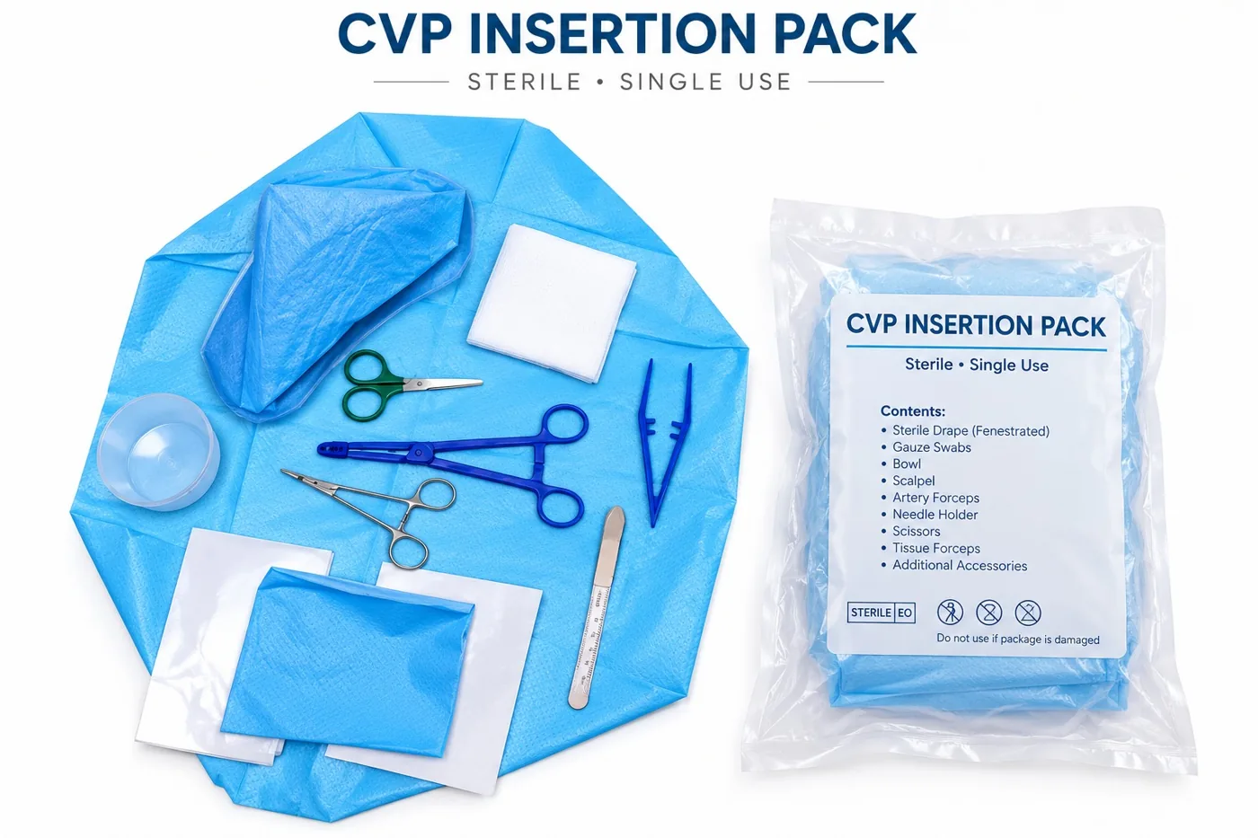 Sterile CVP Insertion Pack