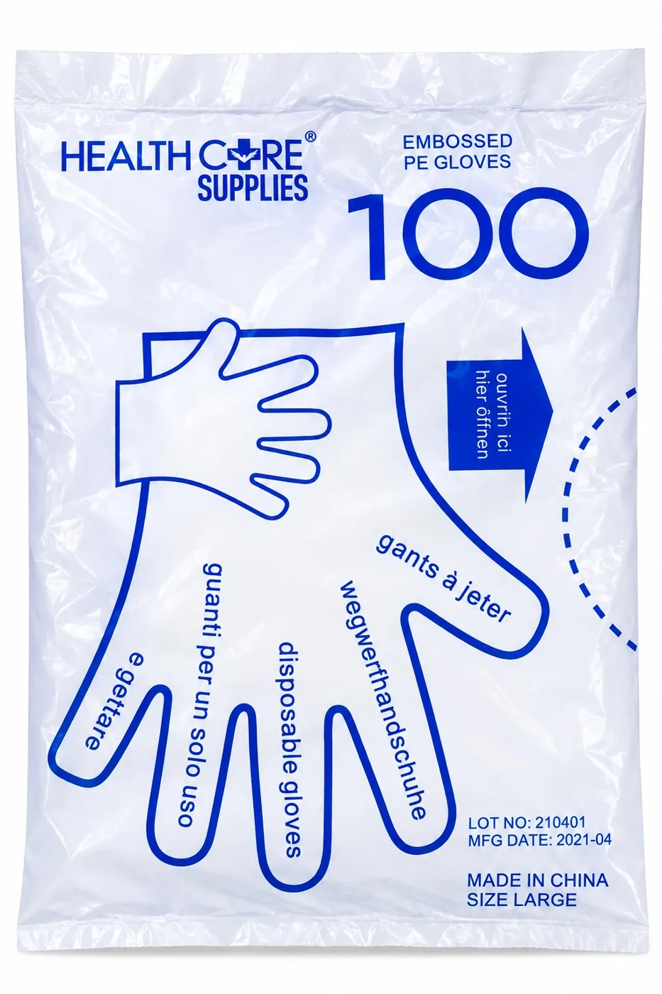 Embossed PE Gloves